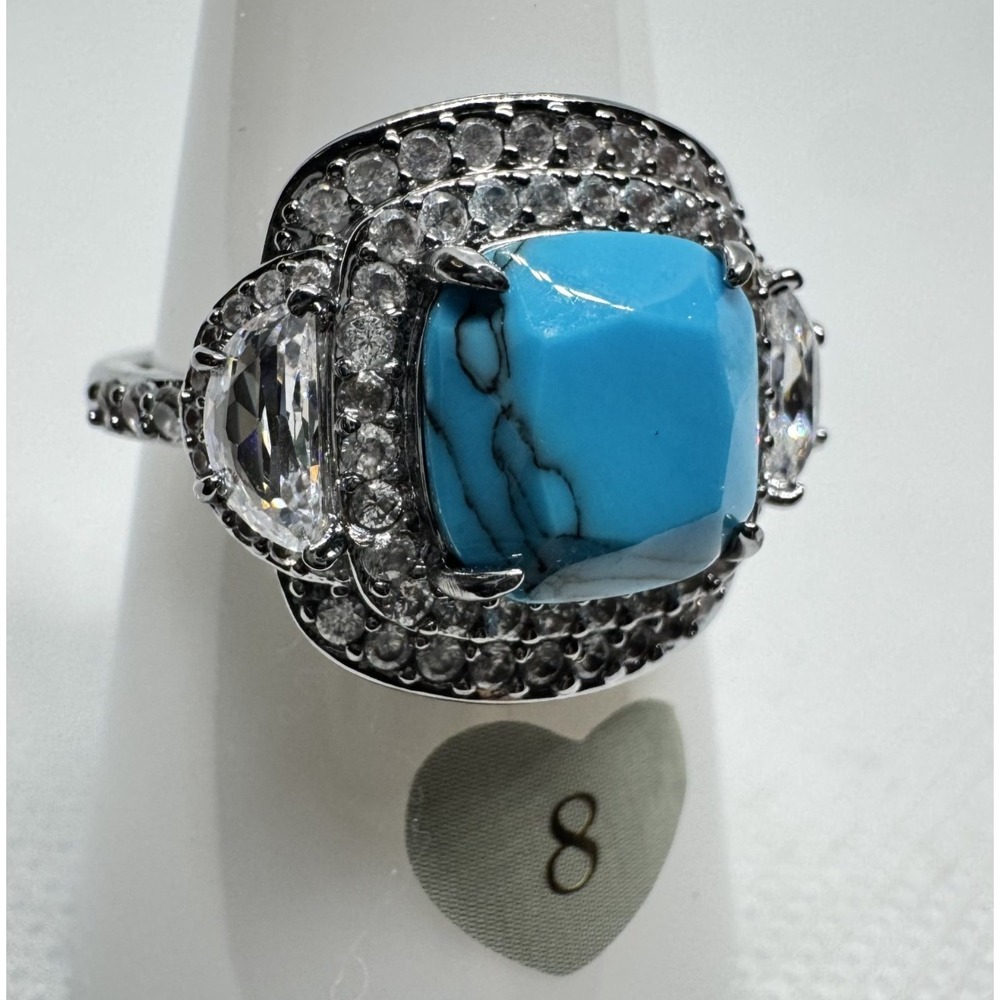 Size 8 Bomb Party December Ring - RG95084 Say Less, Wear More - Hematite Plated